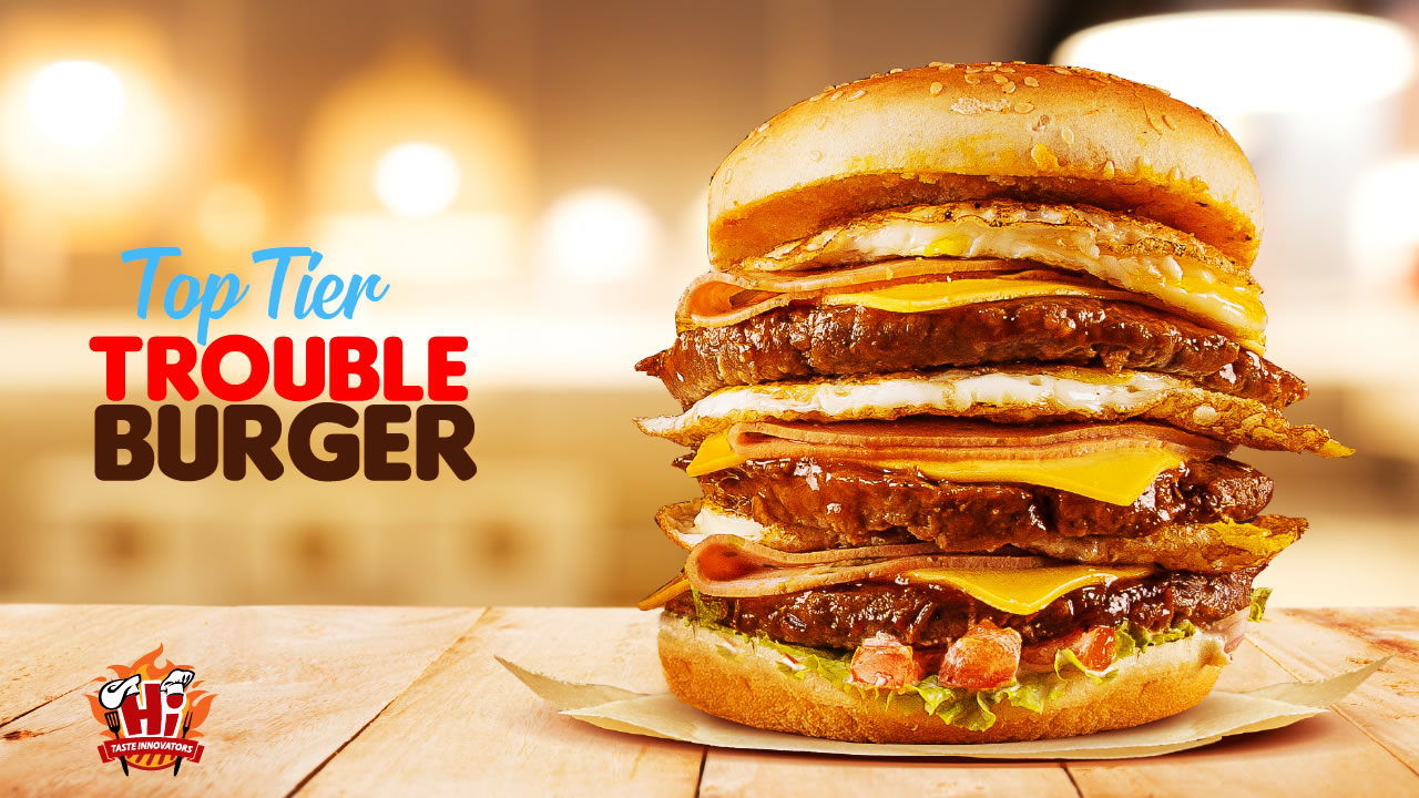 Différentes variétés de burgers sont proposées pour satisfaire le plus grand nombre de clients.